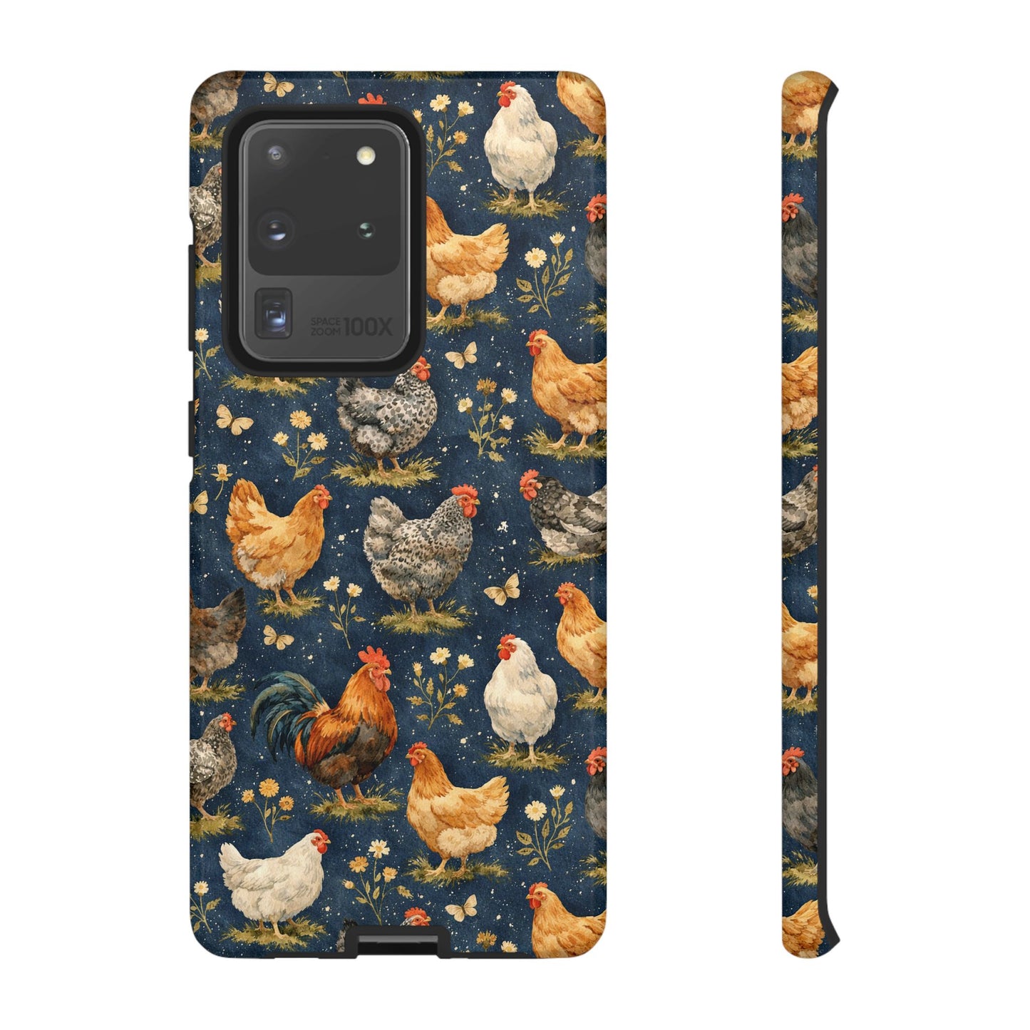 Indigo Chickens Tough Case