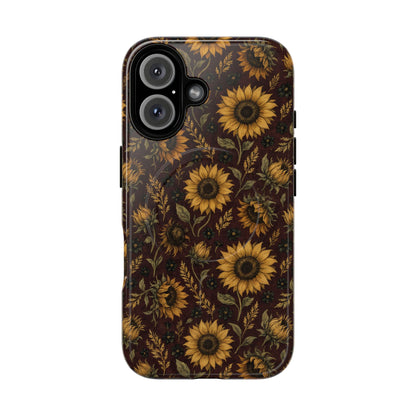 Burgundy Sunflowers Magnetic Case