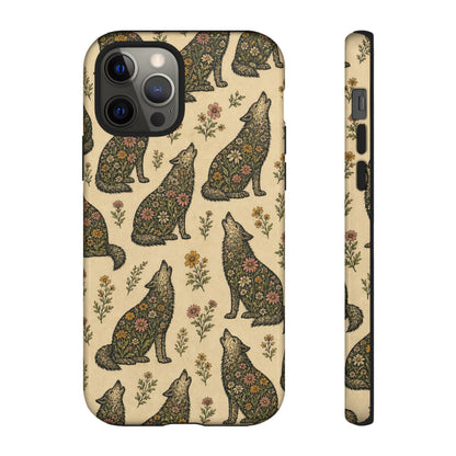 Floral Wolf Tough Case