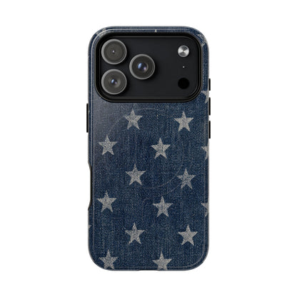 Denim And Stars Magnetic Case