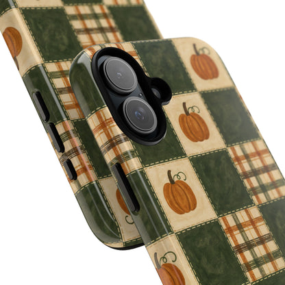 Pumpkin Check Quilt Tough Case