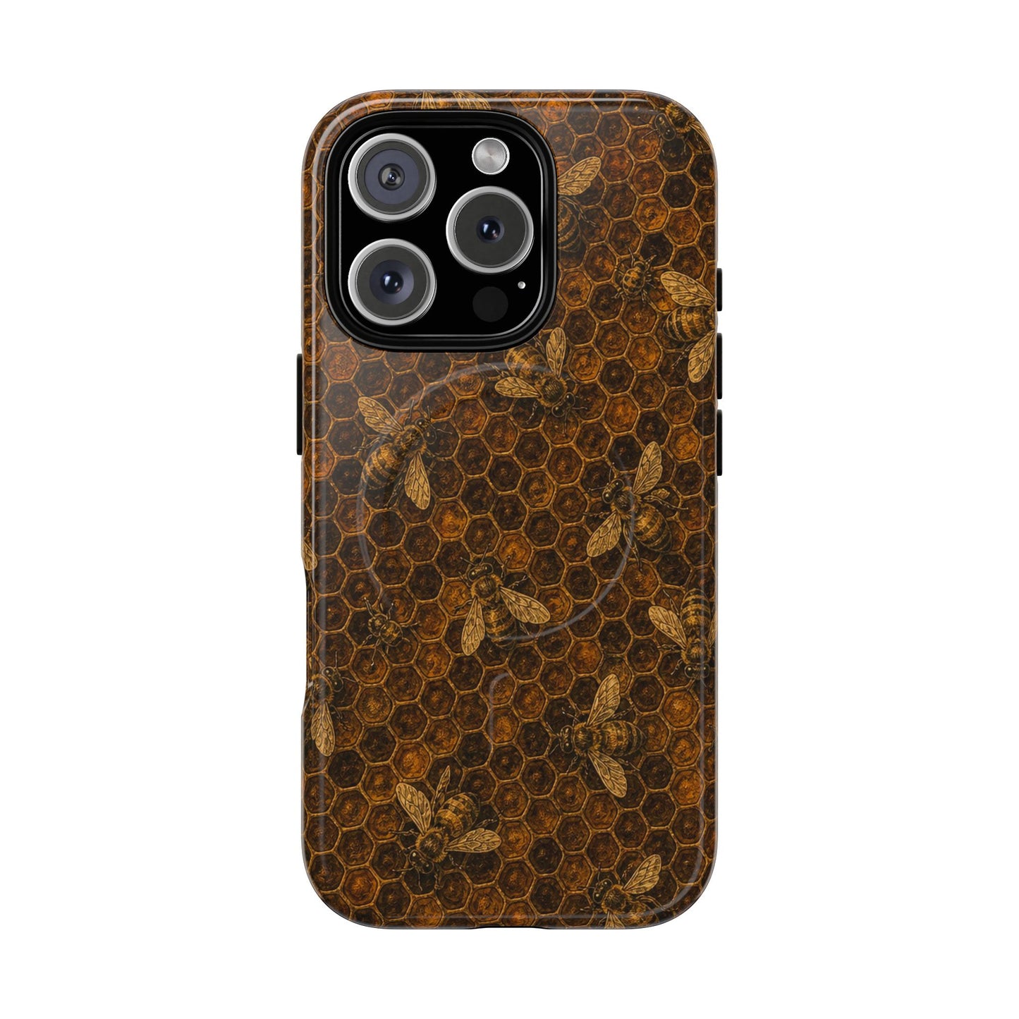 Golden Honeycomb Magnetic Case