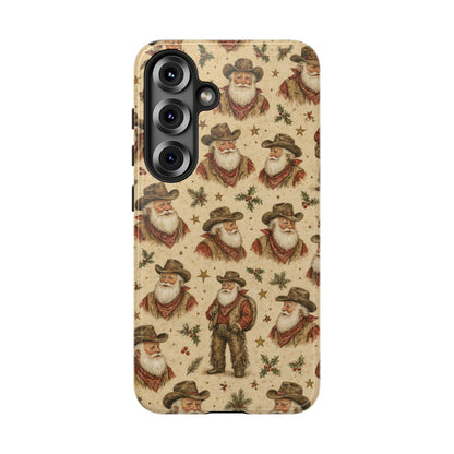 Cowboy Santa Portraits Tough Case