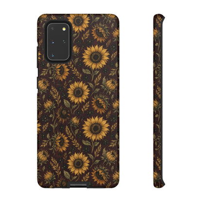 Burgundy Sunflowers Tough Case