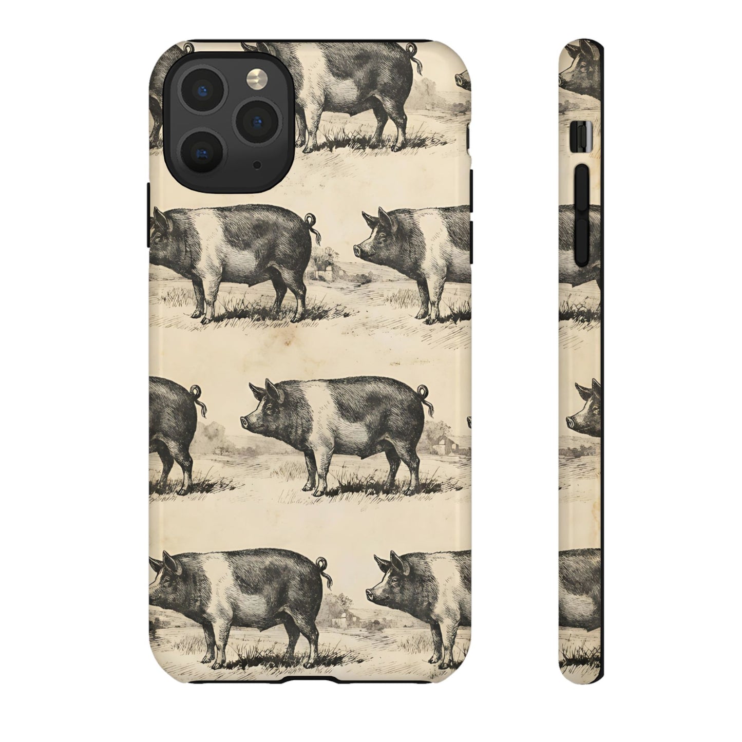 Vintage Pigs Tough Case