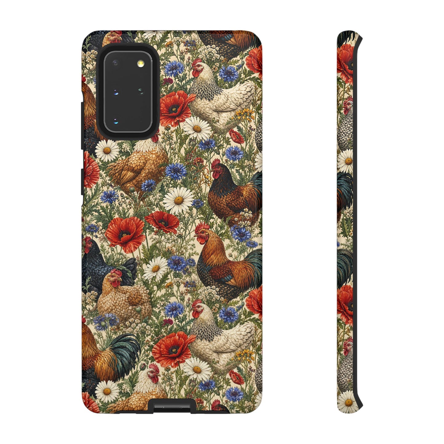 Patriotic Floral Chickens Tough Case