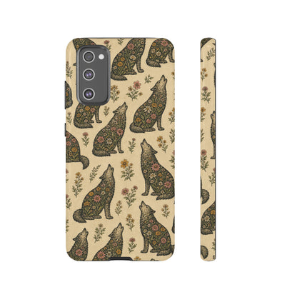 Floral Wolf Tough Case