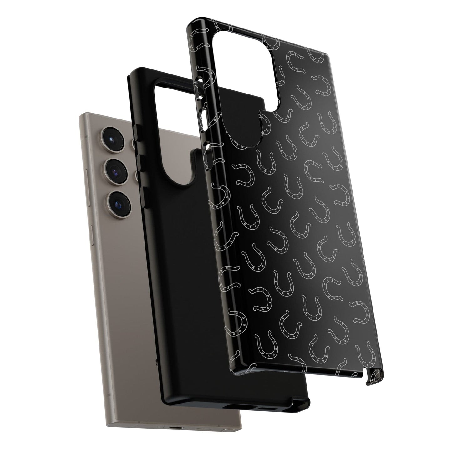 Black Horseshoe Phone Case