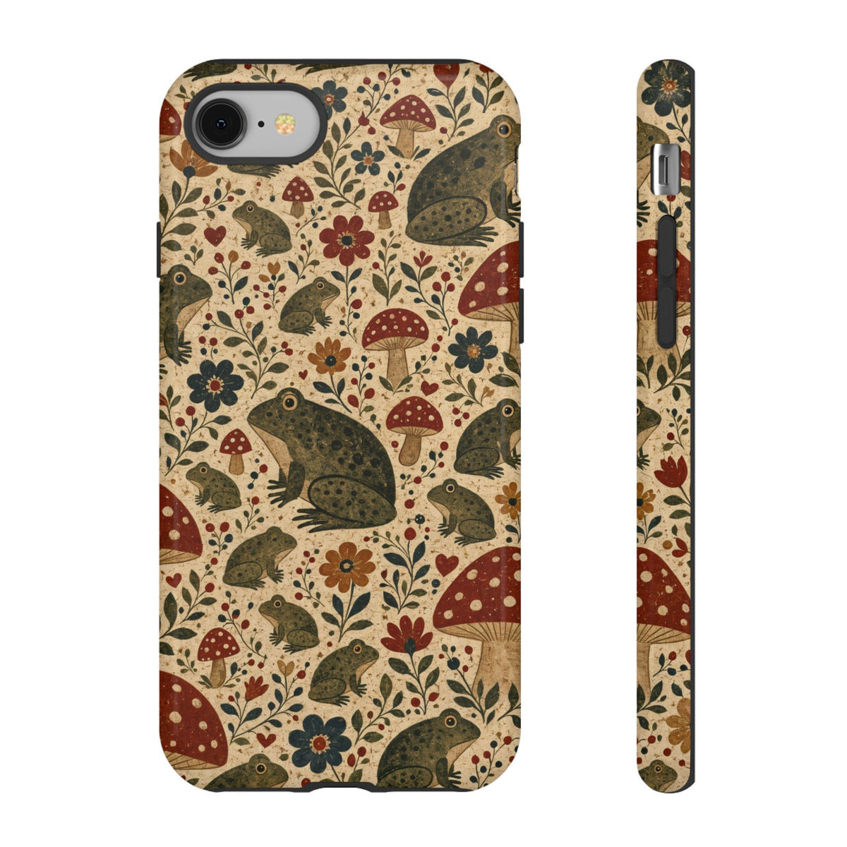 Folk Frog Toadstool Tough Case