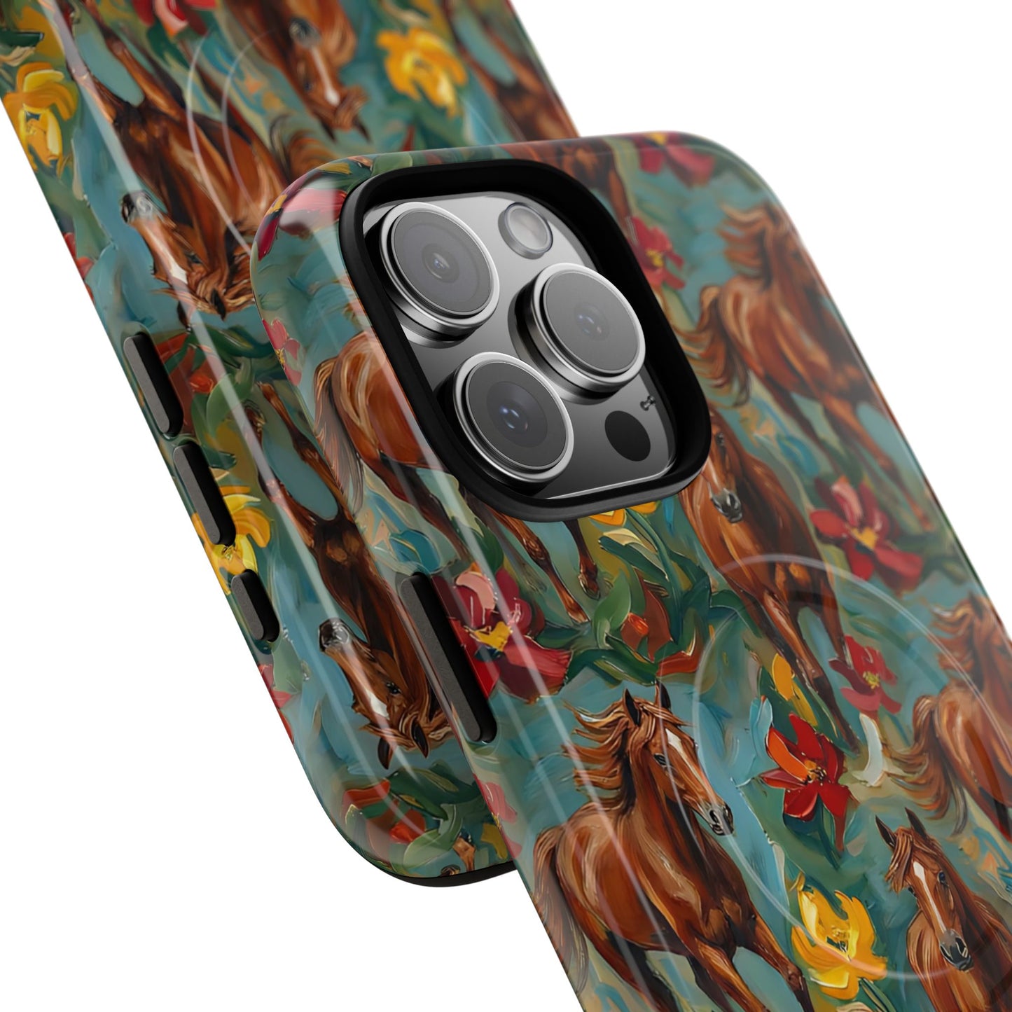 Oil Painted Horses Magnetic Case