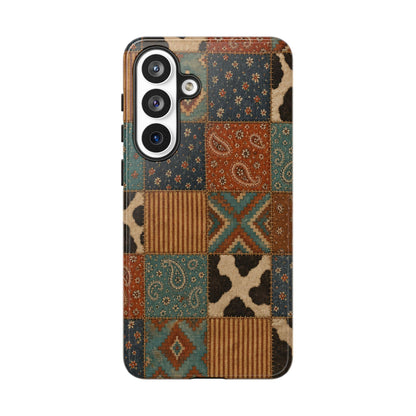 Turquoise Patchwork Tough Case