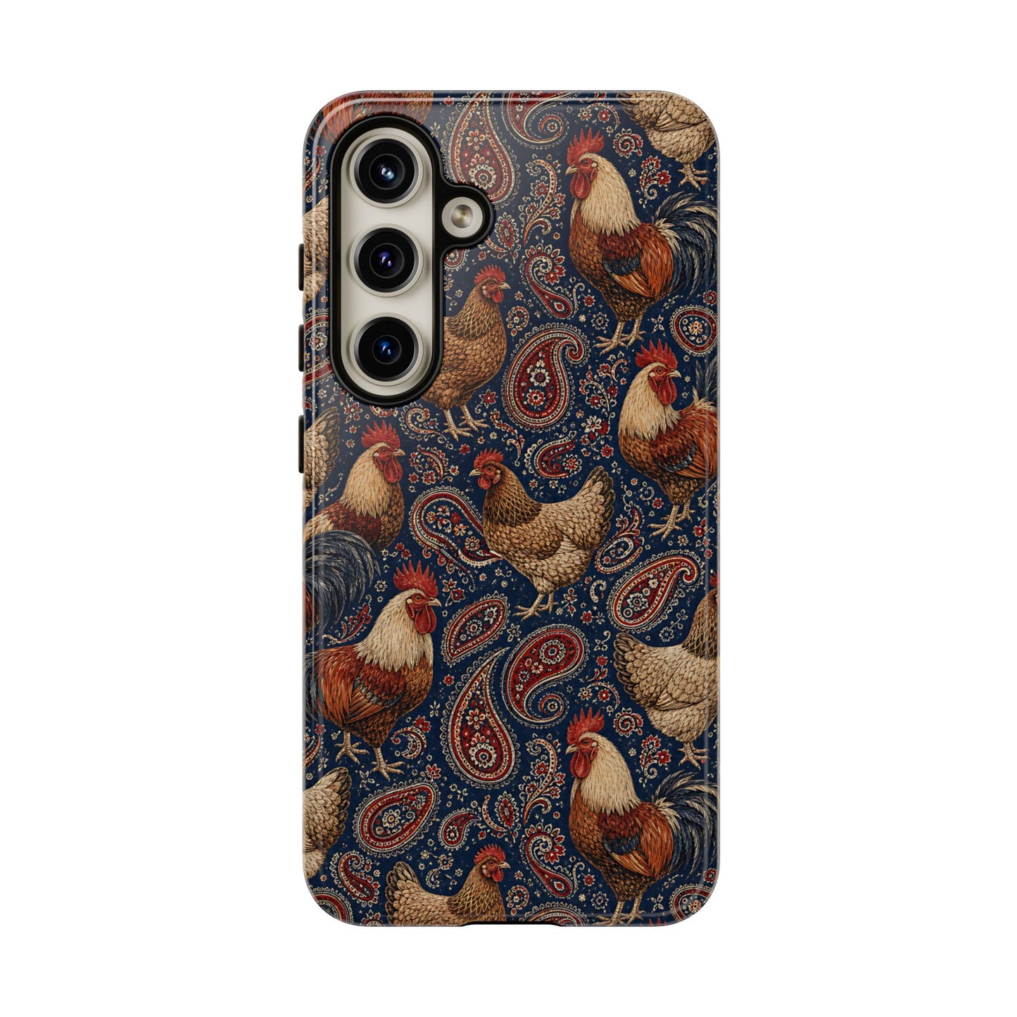 Patriotic Paisley Chickens Tough Case