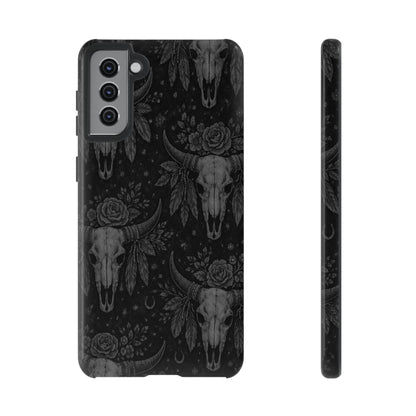 Western Noir Bull Skulls Tough Case