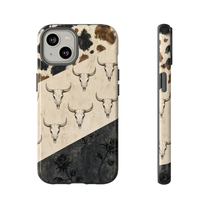 Bull Skull Rose Tough Case