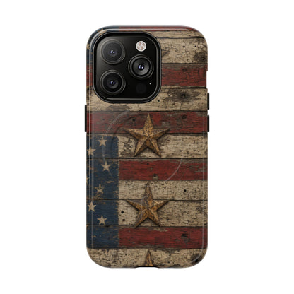 Patriotic Barn Stars Magnetic Case