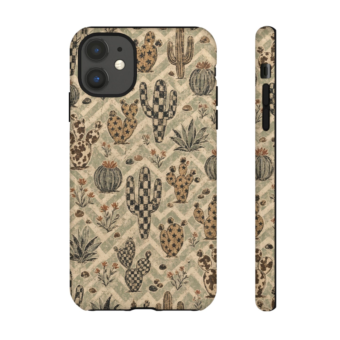 Checkered Cactus Tough Case