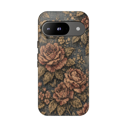 Denim Blooms Tough Case