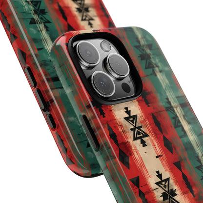 Christmas Grunge Aztec Tough Phone Case