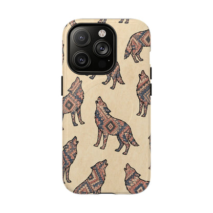 Rose Aztec Wolf Magnetic Case