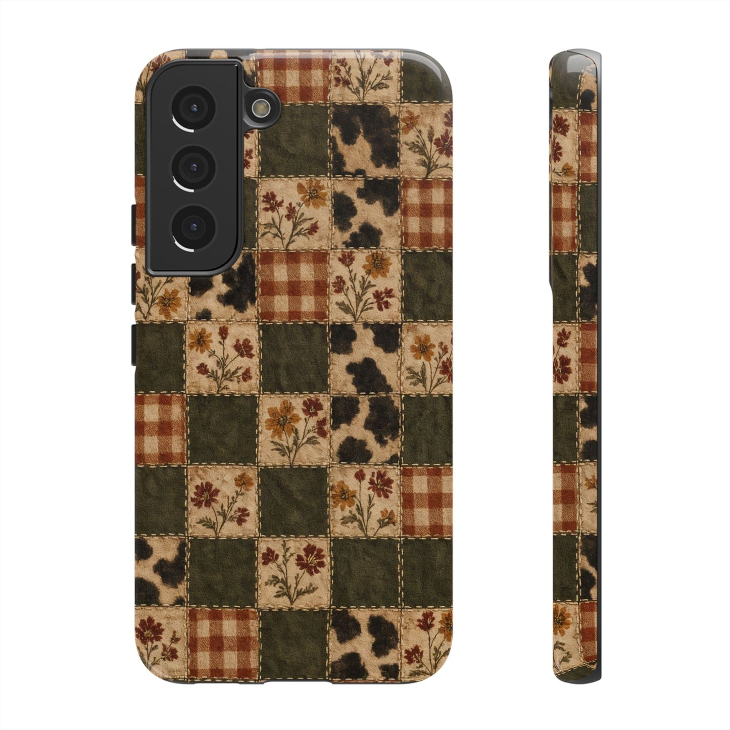 Autumn Plaid Patchwork Tough Case