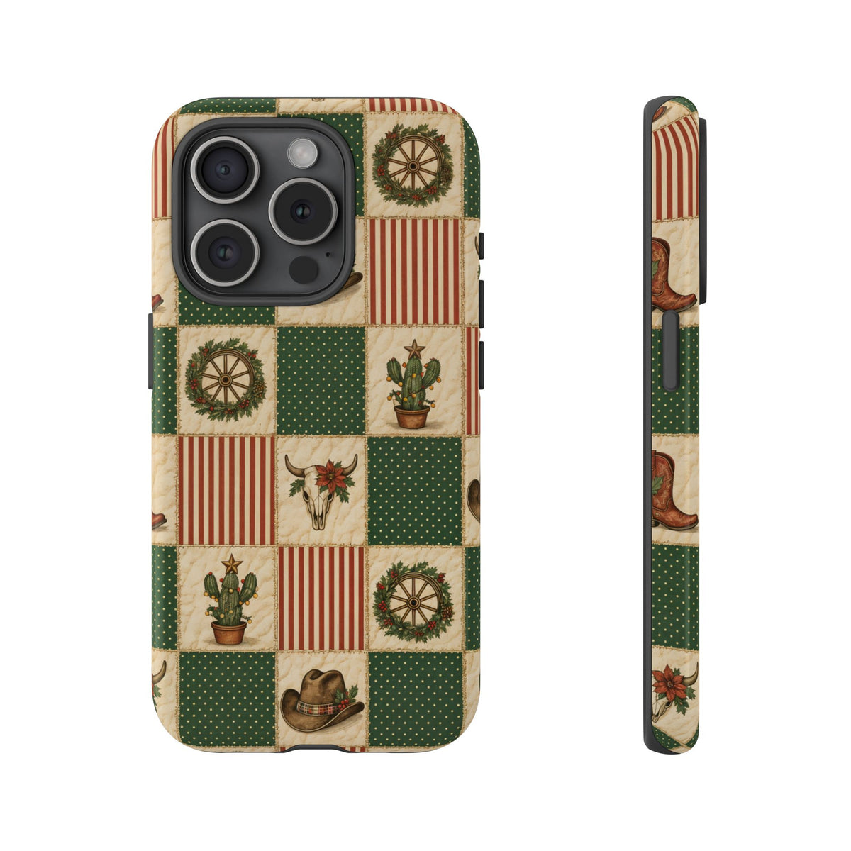 Western Christmas Sampler Tough Case