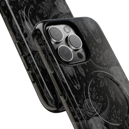 Western Noir Bull Skulls Magnetic Case