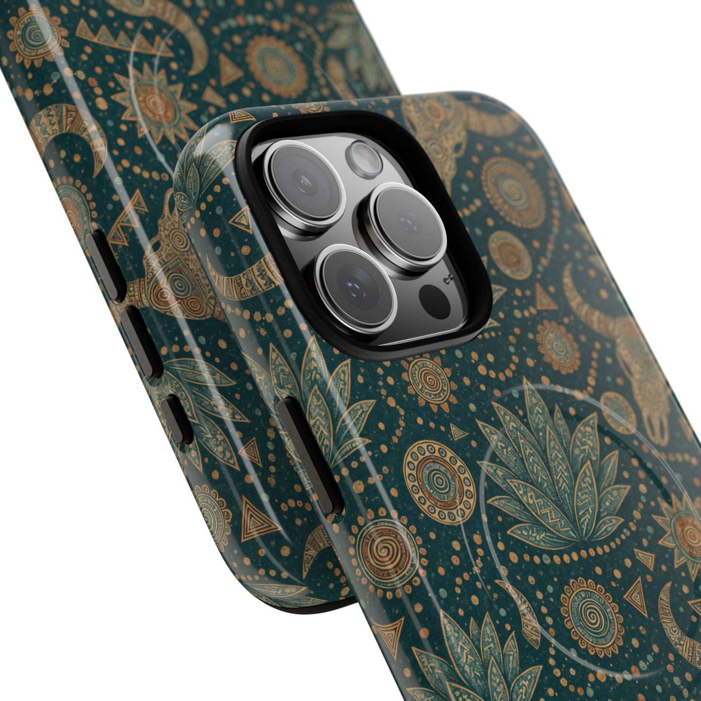 Ornate Skull Magnetic Case