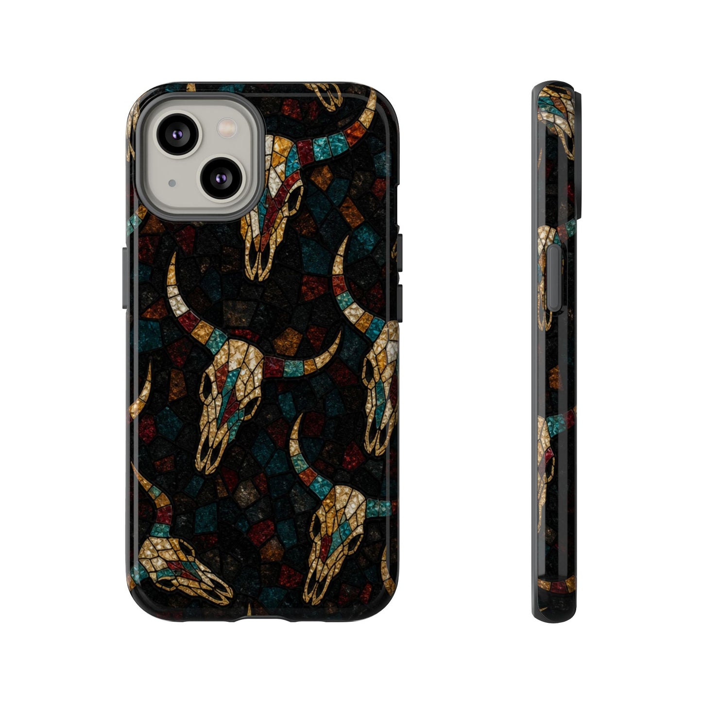 Stained Bull Skull Tough Case