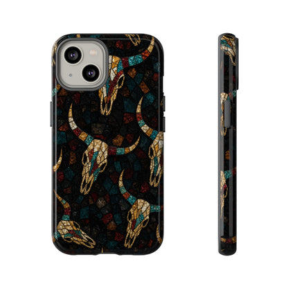 Stained Bull Skull Tough Case