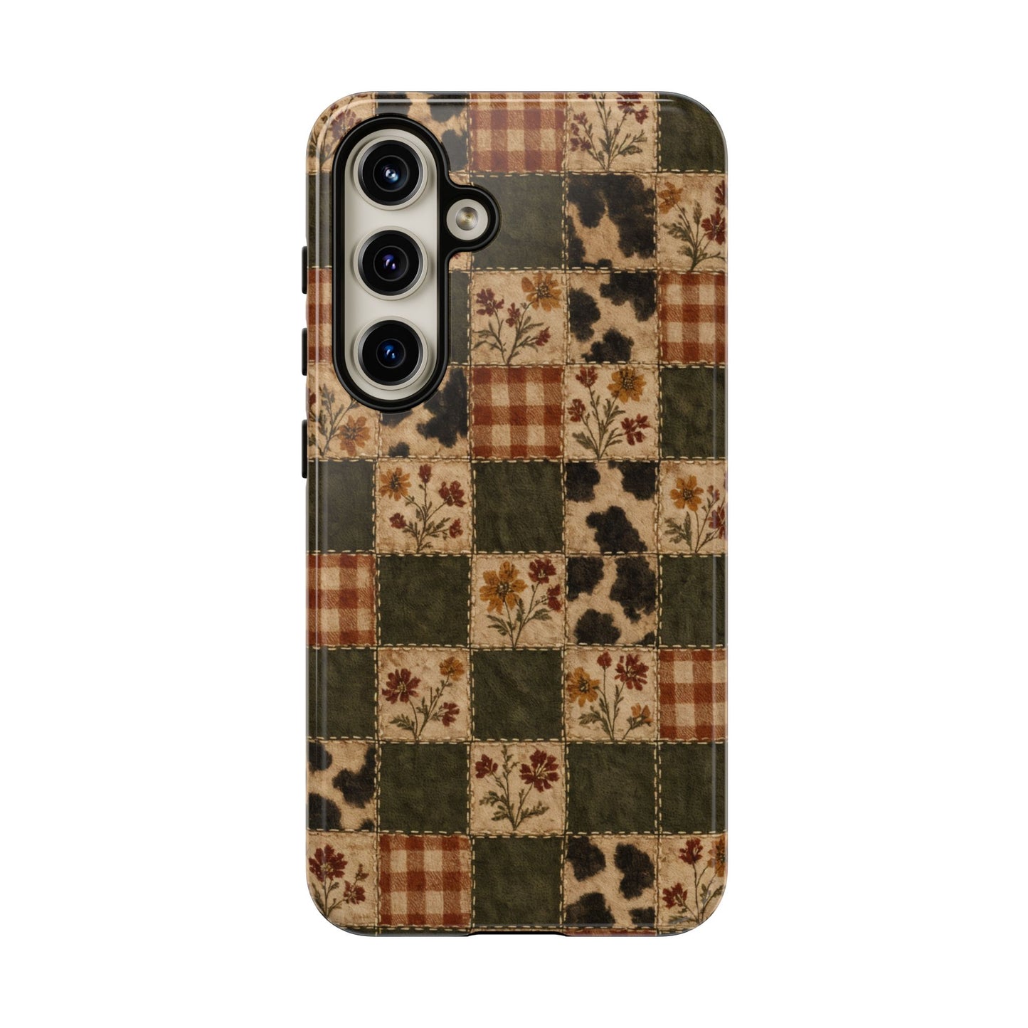 Autumn Plaid Patchwork Tough Case