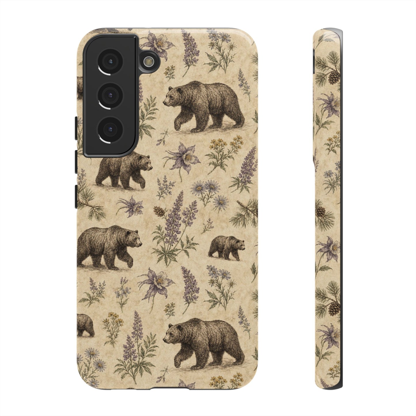 Floral Bear Tough Case