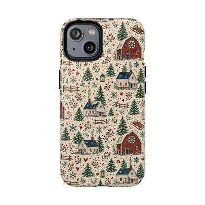 Snowy Farmstead Magnetic Case