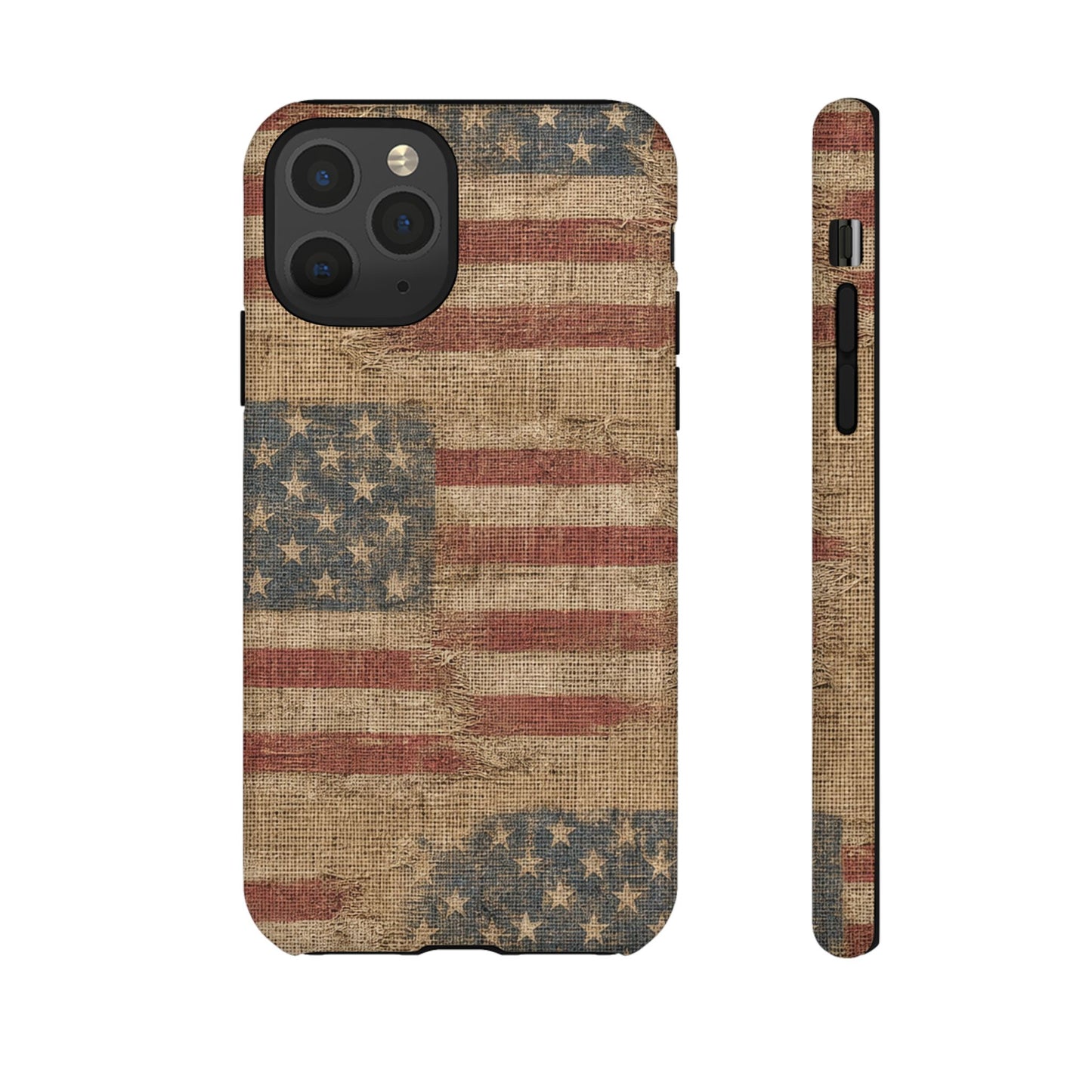 Burlap Flag Tough Case