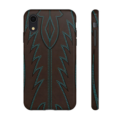 Boot Closeup Brown Turquoise Tough Case