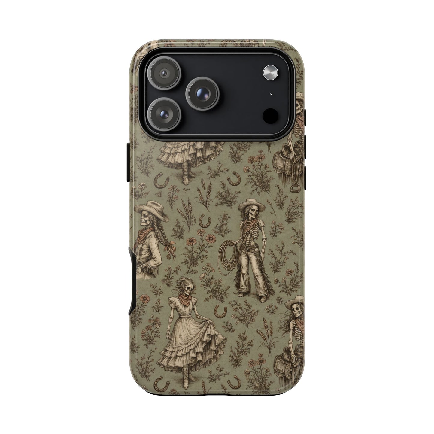 Skeleton Cowgirl Toile Tough Case