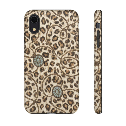 Leopard Rope Conchos Tough Case