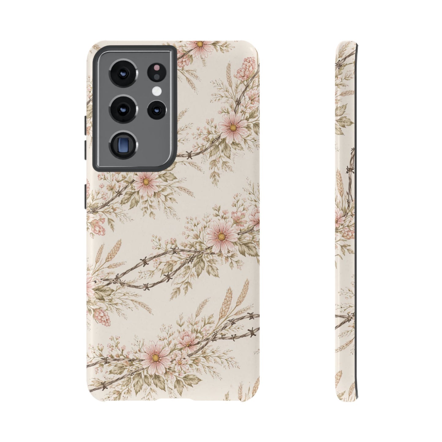 Floral Barbed Wire Tough Case