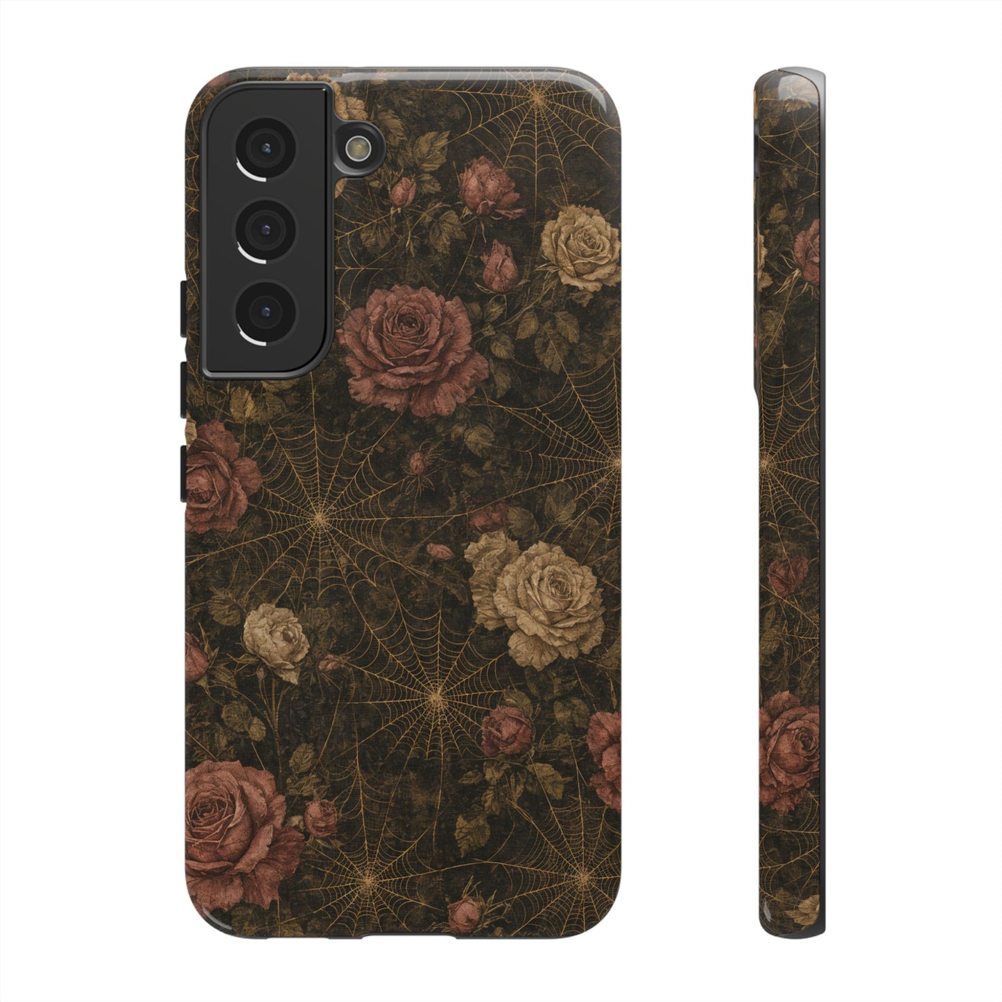 Spiderweb Rose Tough Case