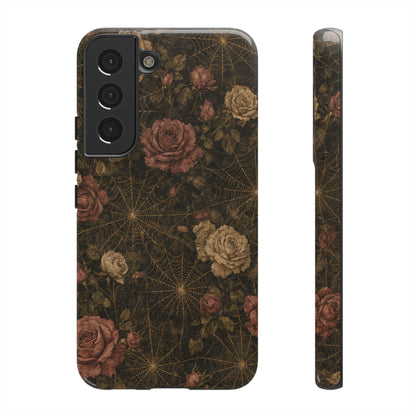 Spiderweb Rose Tough Case