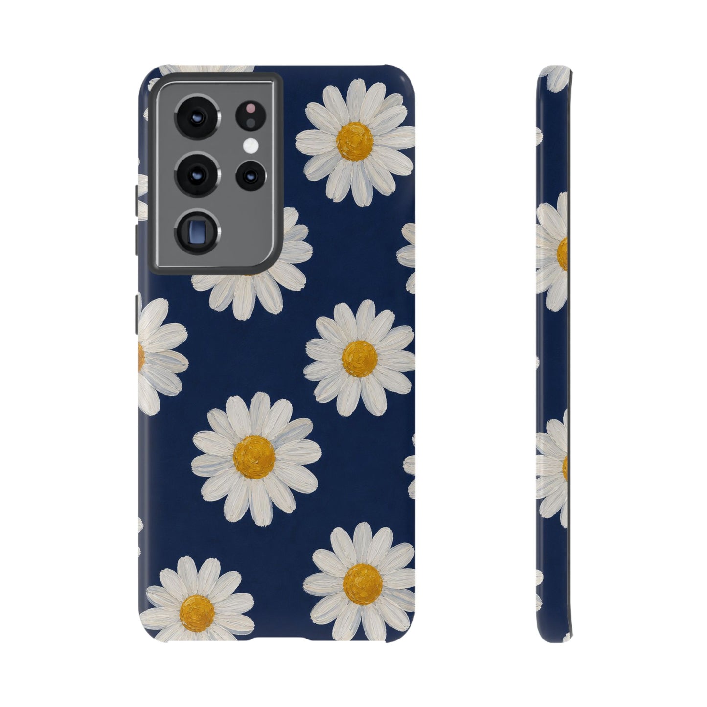 Navy Daisy Tough Case