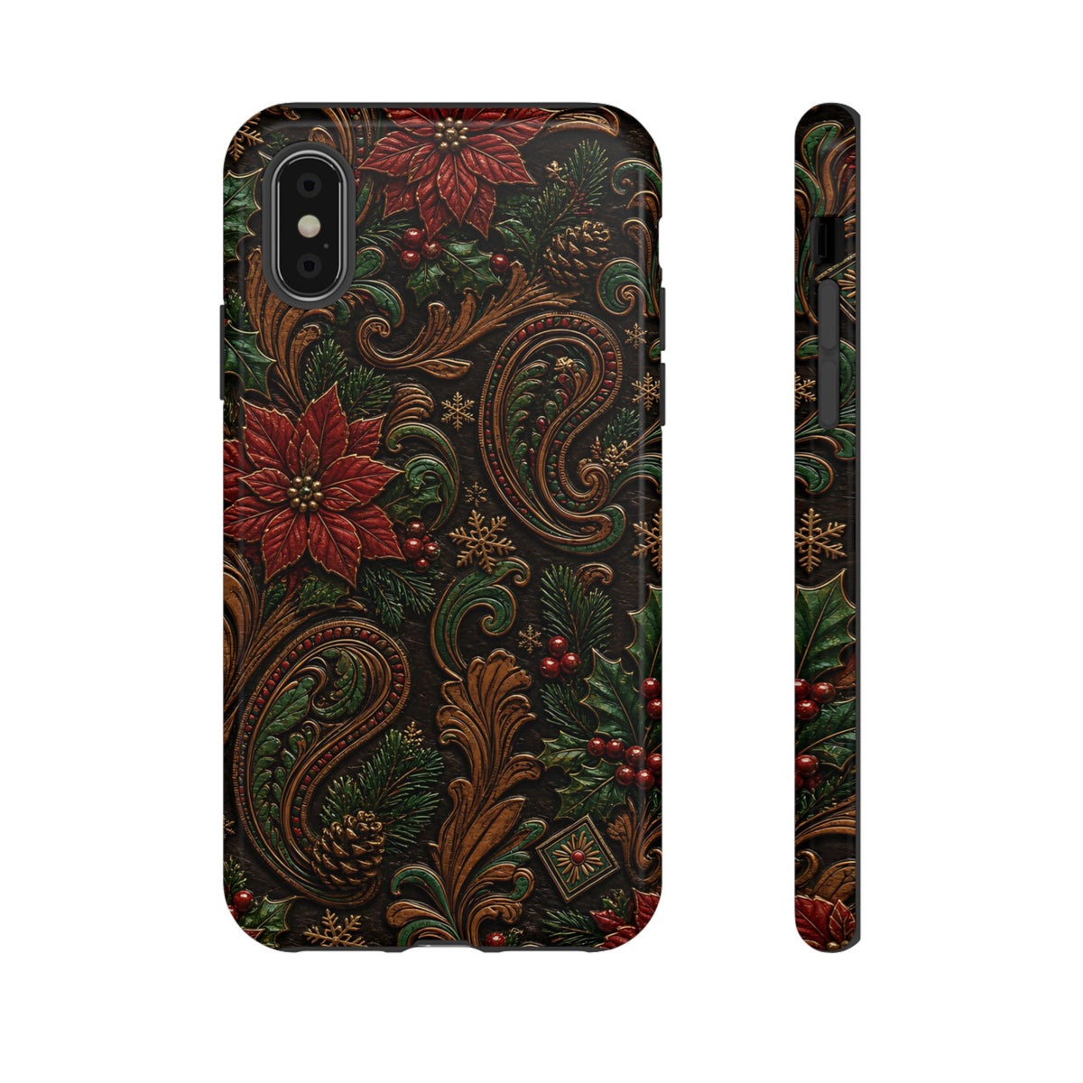 Carved Christmas Paisley Tough Case
