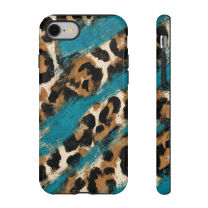 Turquoise Leopard Tough Case