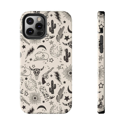 Western Doodles Phone Case