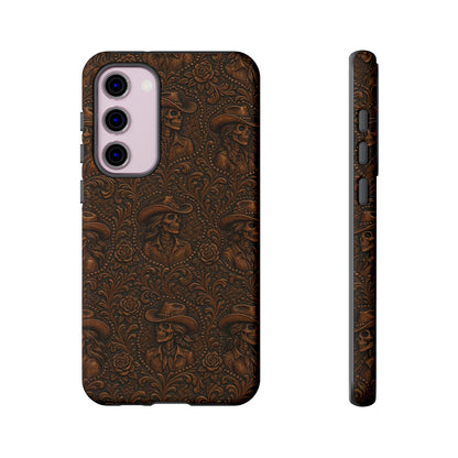 Tooled Skeleton Cowgirl Tough Case