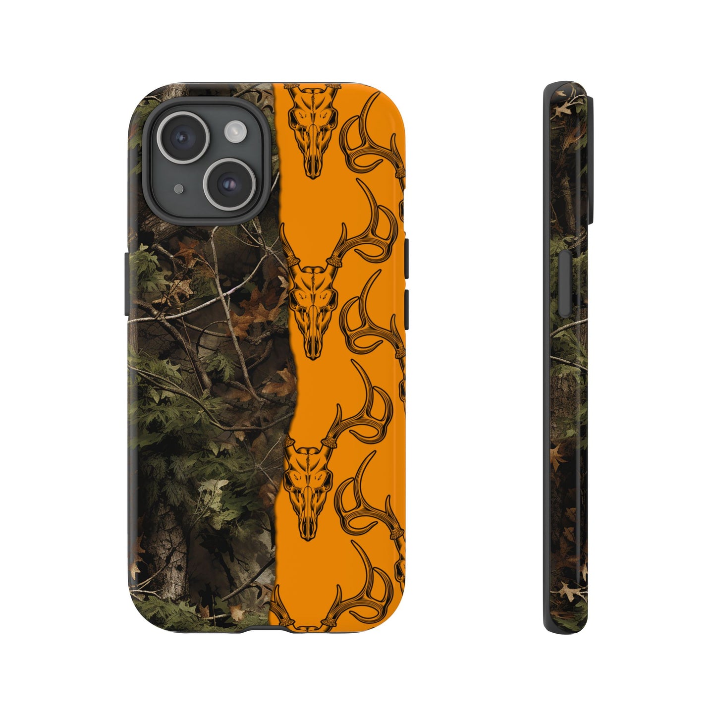 Camo Deer Skulls Orange Tough Case