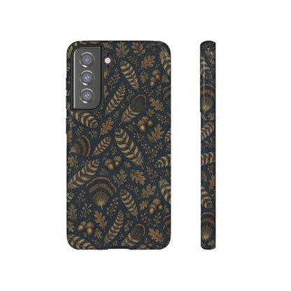 Navy Feathers Tough Case
