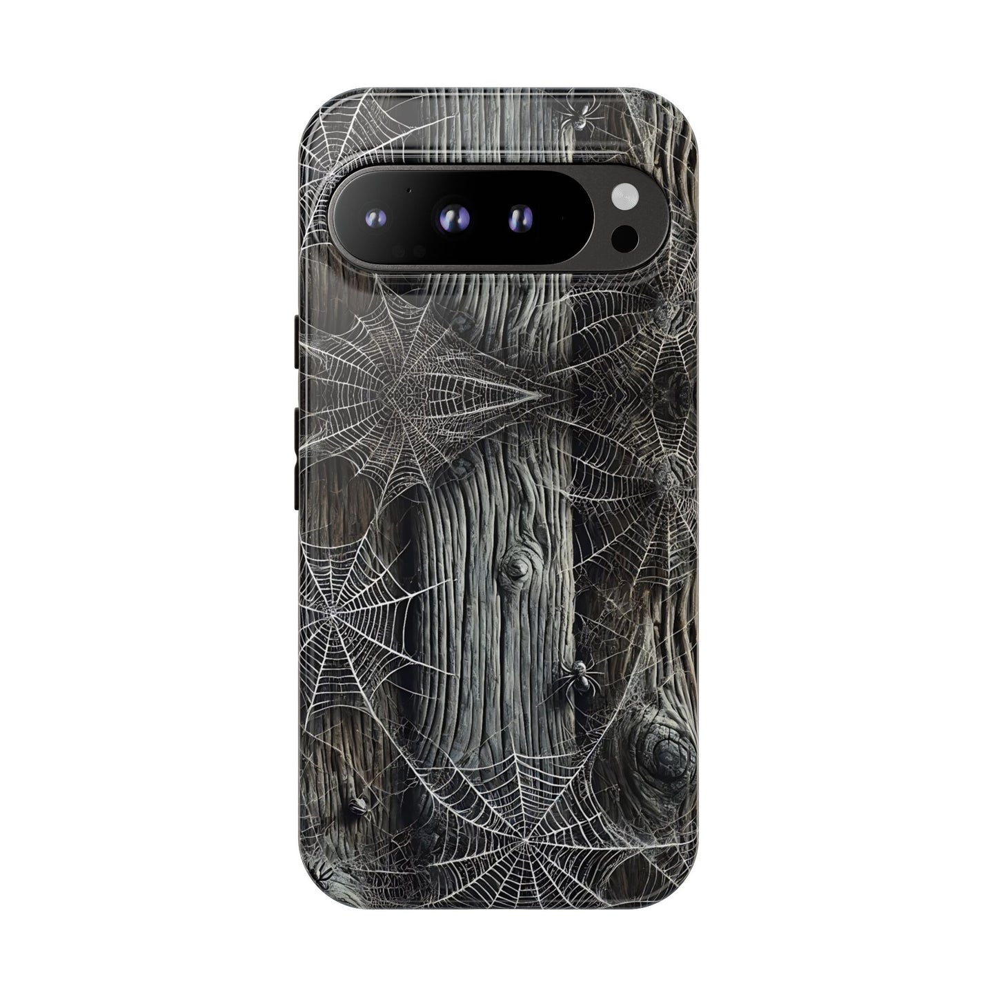 Spiderwebs Barnwood Tough Phone Case