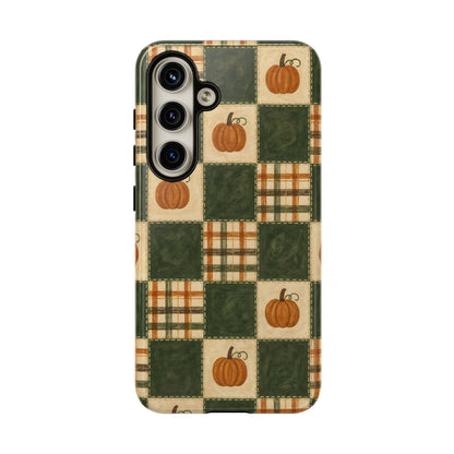 Pumpkin Check Quilt Tough Case