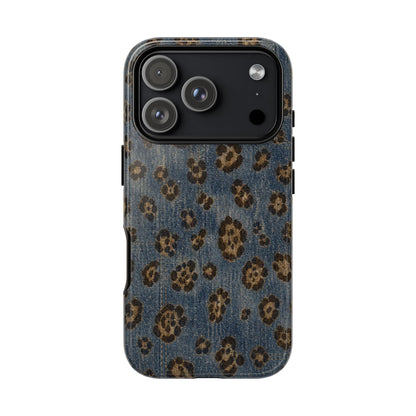 Denim Leopard Tough Case