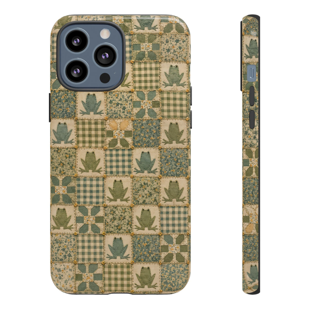 Frog Quilt Tough Case